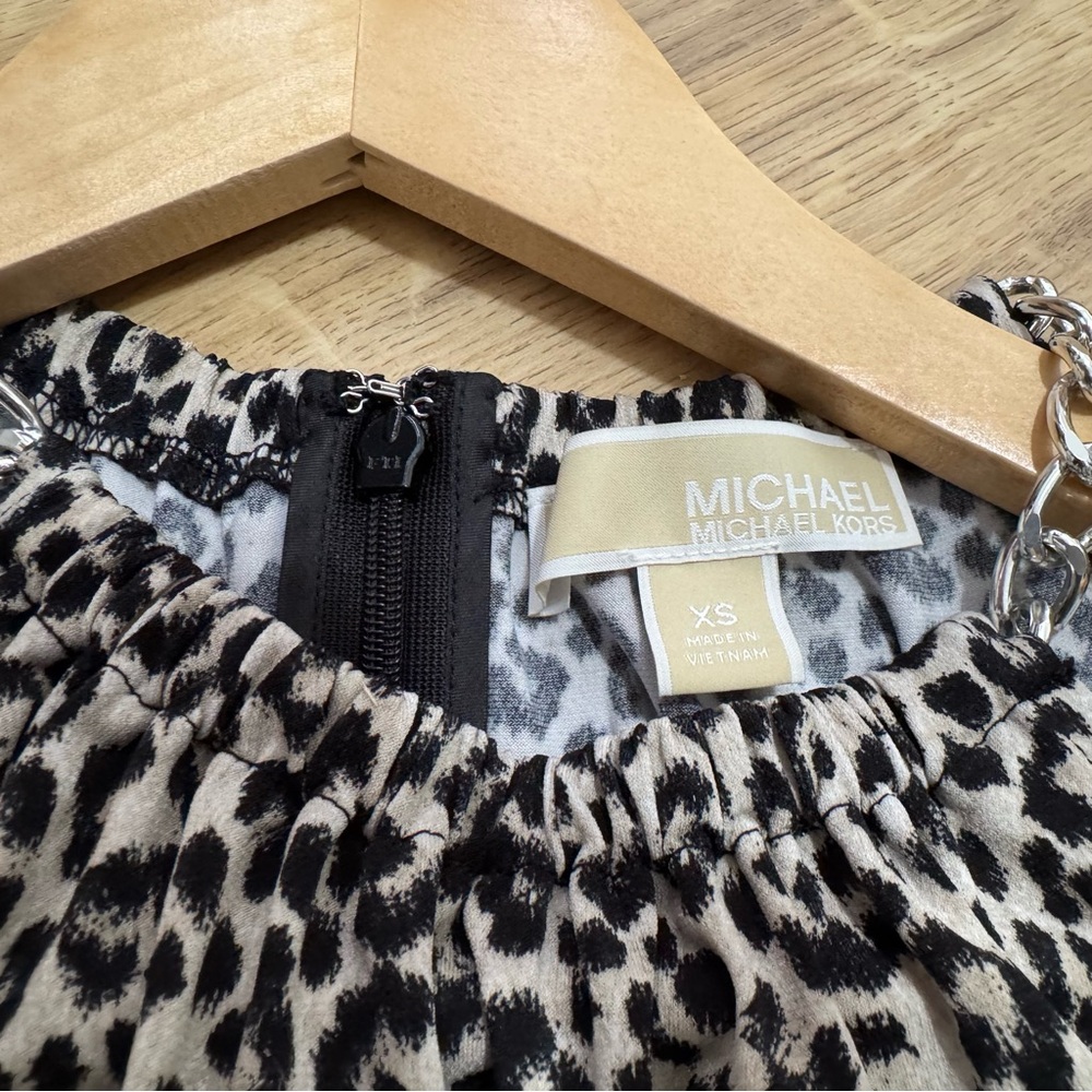 MICHAEL Michael Kors Leopard Print Halter Top XXS - Picture 6 of 6